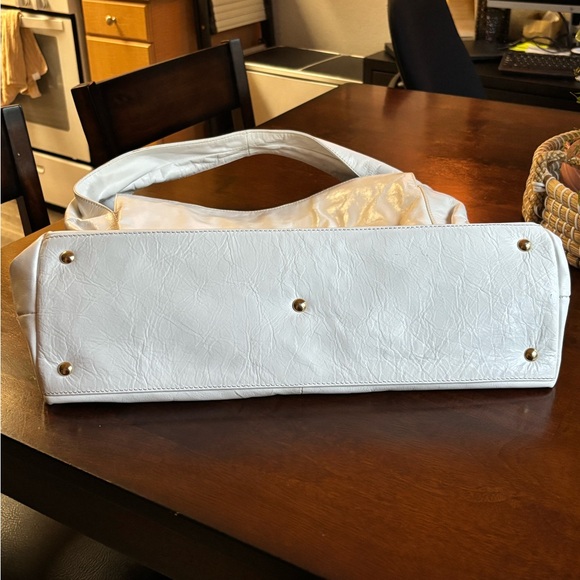 Coccicelle Rare White Leather Oversized Hobo Shoulder Bag - Picture 6 of 12